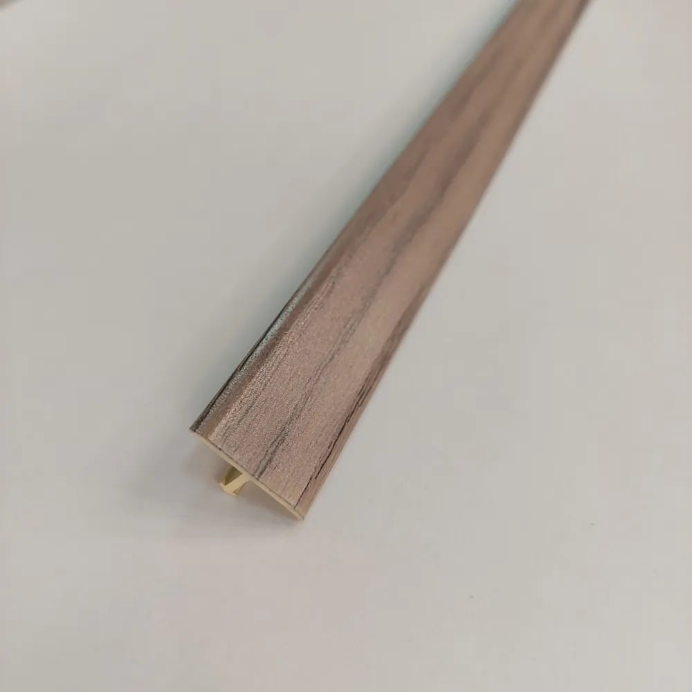 Изображение товара Стыкоперекрывающий Т образный алюминиевый порог Алком-М ПД 09 18x9 мм