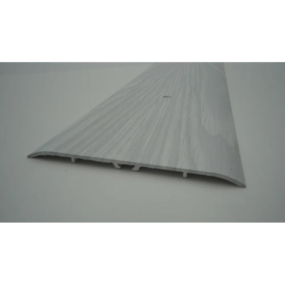 Изображение товара Алюминиевый порог Алком-М ПД 13 одноуровневый для пола 100x3 мм 900 мм ясень белый