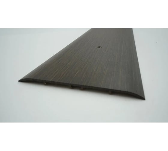 Изображение товара Стыкоперекрывающий алюминиевый порог Алком-М ПД 13 одноуровневый стык, 100x3 мм, 2700 мм, мербау ПД13-0040