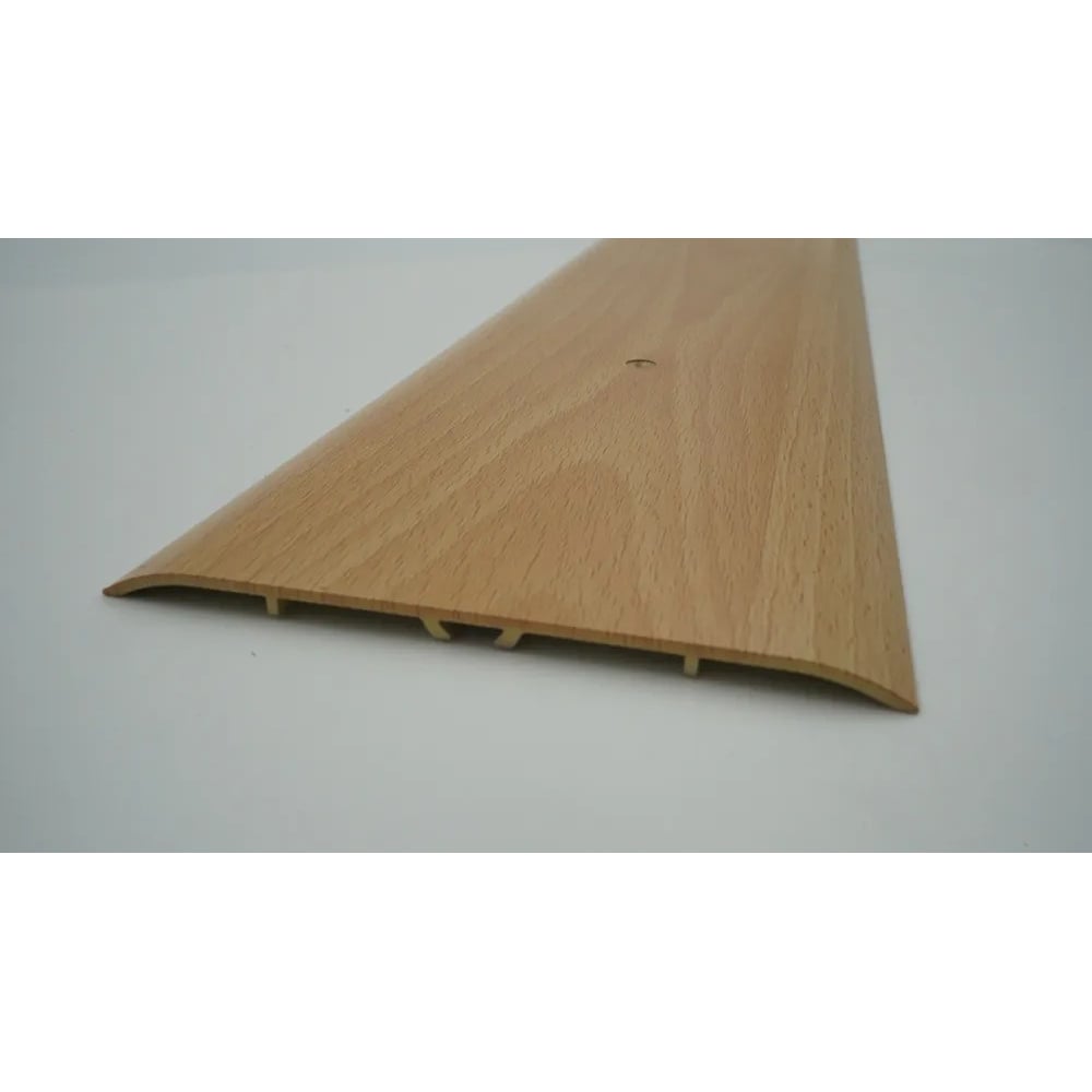 Изображение товара Алюминиевый порог Алком-М ПД 13 1800 мм бук одноуровневый для дверных проемов