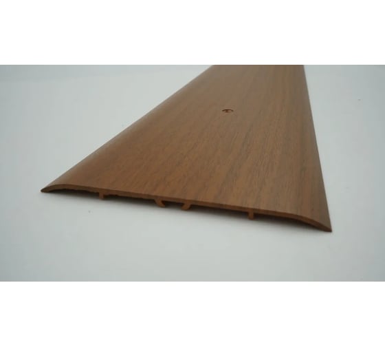 Изображение товара Стыкоперекрывающий алюминиевый порог Алком-М ПД 13 одноуровневый стык, 100x3 мм, 1350 мм, орех грецкий ПД13-0054