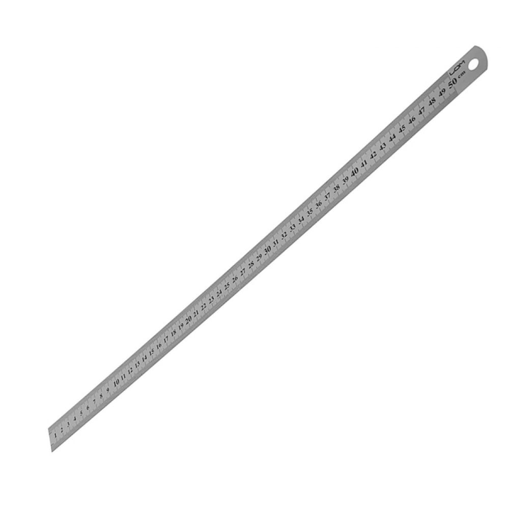 Измерительная металлическая линейка ЛОМ линейка 1000 мм металл двусторонняя ремоколор 15 6 100 231099