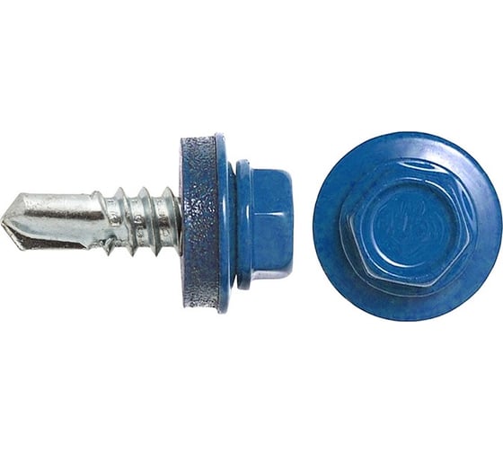 Изображение товара Кровельный саморез SWFS RAL-5005, ZP, 4.8х51 мм, 200 шт., контейнер тов-091254