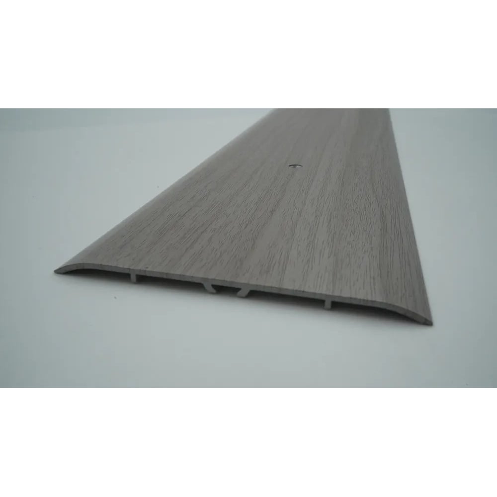 Изображение товара Алюминиевый порог Алком-М ПД 13 100x3 мм дуб пепельный 2700 мм одноуровневый