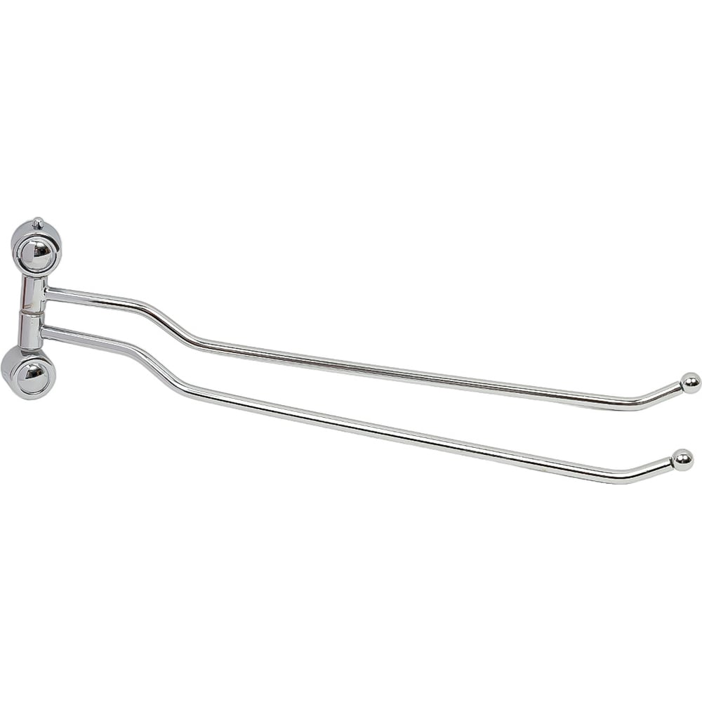 Изображение товара Двойной держатель для полотенца Рыжий кот B0924 хром металл пластик для ванной комнаты