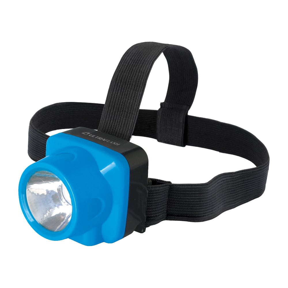 Изображение товара Аккумуляторный налобный фонарь Ultraflash LED5375 220В 1 Ватт голубой 2 режима пластик