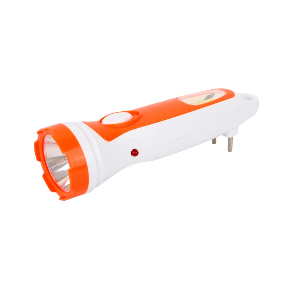 фото Аккумуляторный фонарь ultraflash led3860 220в, белый/оранжевый, 1+cob led, 2 режима, sla, пластик, коробка 14249