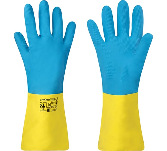 Изображение товара Неопреновые перчатки LAIMA НЕОПРЕН EXPERT 100гр/пара химически устойчивые х/б напылениеXL 605006