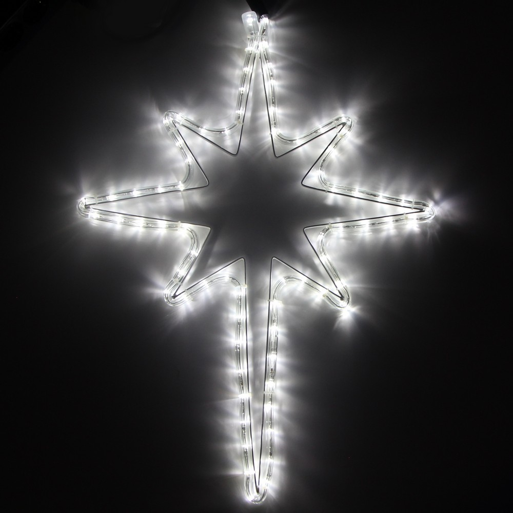 фото Фигура из дюралайта рождественская звезда shlights 52см 90 светодиодов, белый, уличная rl-90-bs-w