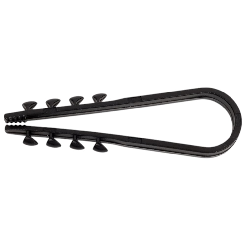 Изображение товара Дюбель-хомут для круглого кабеля Smartbuy 11x18 мм нейлон черный 100 шт