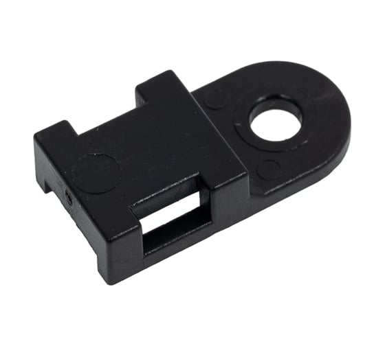 Изображение товара Монтажная площадка для стяжки Smartbuy 20x10 мм для хомутов шириной до 4 мм, черная 100 шт. SBE-CTB-0-b