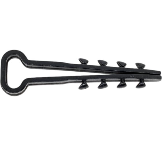 Изображение товара Дюбель-хомут для плоского кабеля Smartbuy 5x8 мм нейлон черный, 100 шт. SBE-CJ-08-b