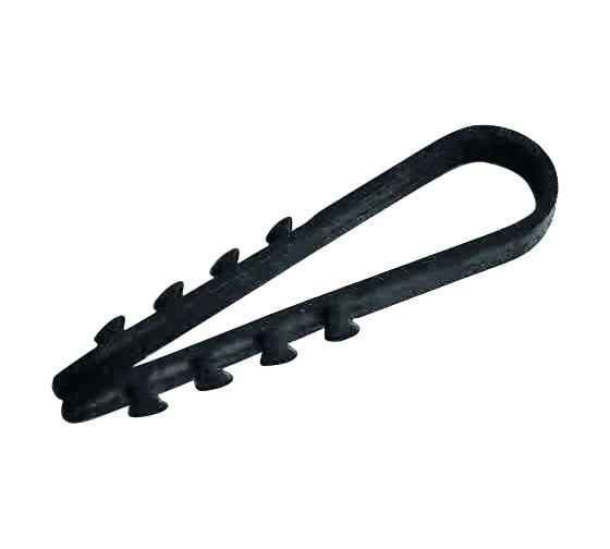 Изображение товара Дюбель-хомут для круглого кабеля Smartbuy 5x10 мм нейлон черный, 100 шт. SBE-CJ-10-b