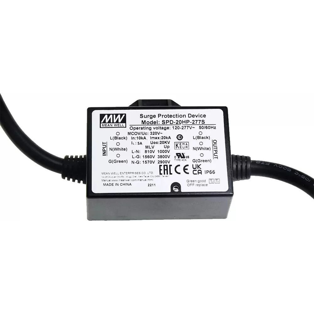Изображение товара Модуль защиты Mean Well SPD-20HP-277S Т03006603 IP66 герметичный для защиты от повышенного напряжен