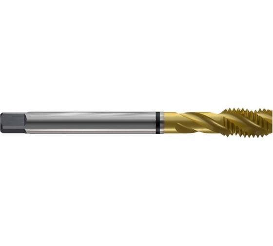 Изображение товара Метчик New Century M52x5.0, Alpha-TAP, DIN376, HSS (M2), со спиральной канавкой, покрытие TiN T8804F36