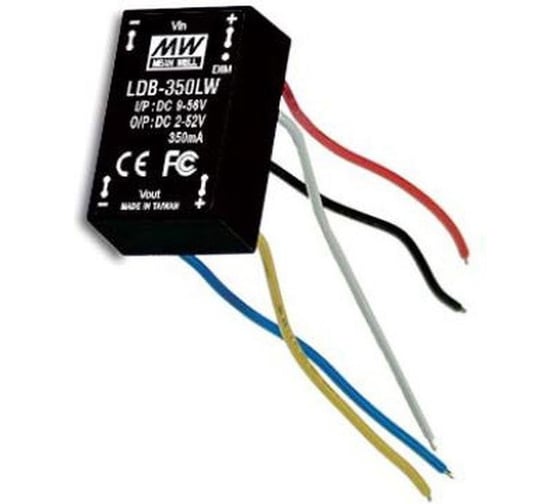 Изображение товара LED-драйвер DC-DC LDB-350LW повышающий/понижающий вход 9…36В DC Mean Well Т02276518