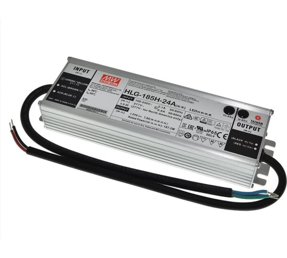 Изображение товара Источник питания Mean Well AC/DC HLG-185H-24A Т00297441