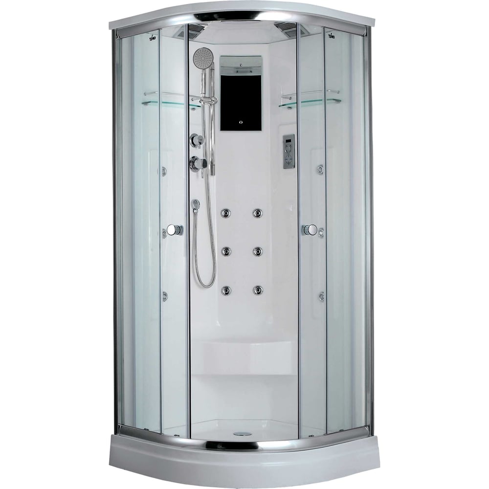 Изображение товара Душевая кабина TIMO Luxe 9090225 T-7709 с гидромассажем и верхним душем