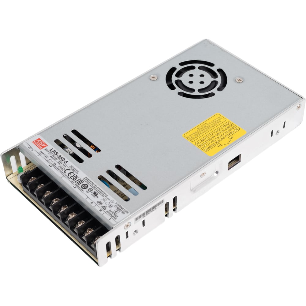 Изображение товара Источник питания Mean Well AC/DC LRS-350-5 T02276496 300 Вт надежный блок питания