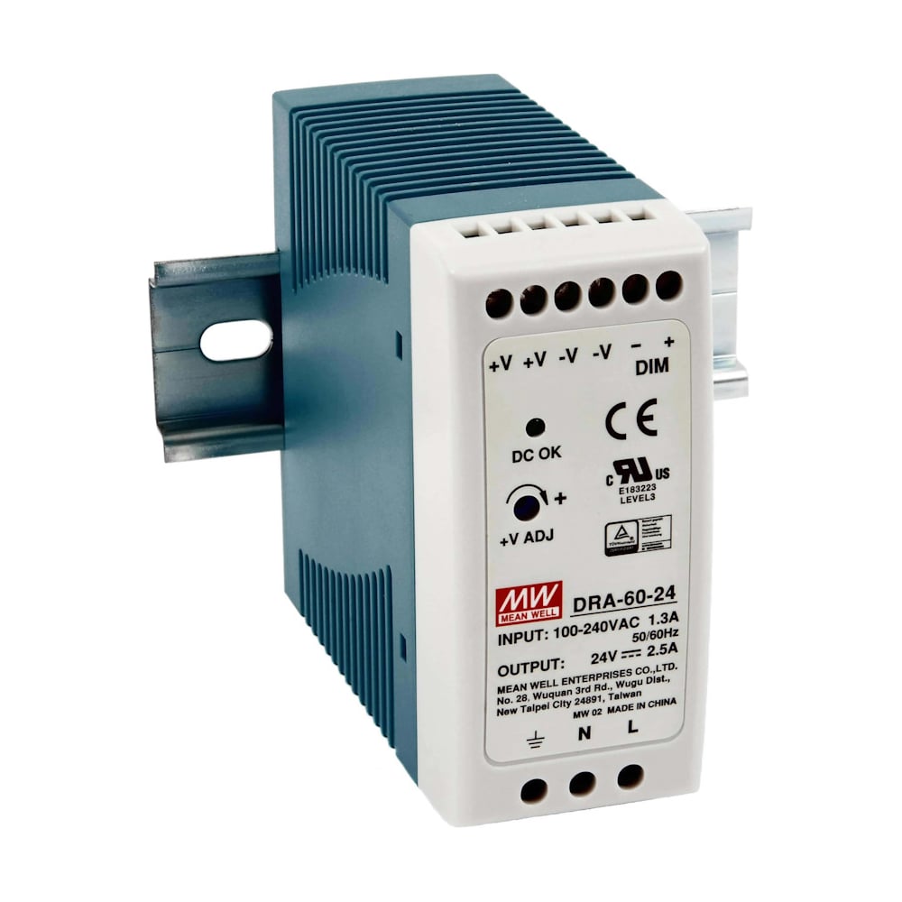 Изображение товара Источник питания Mean Well AC/DC DRA-60-24 60Вт