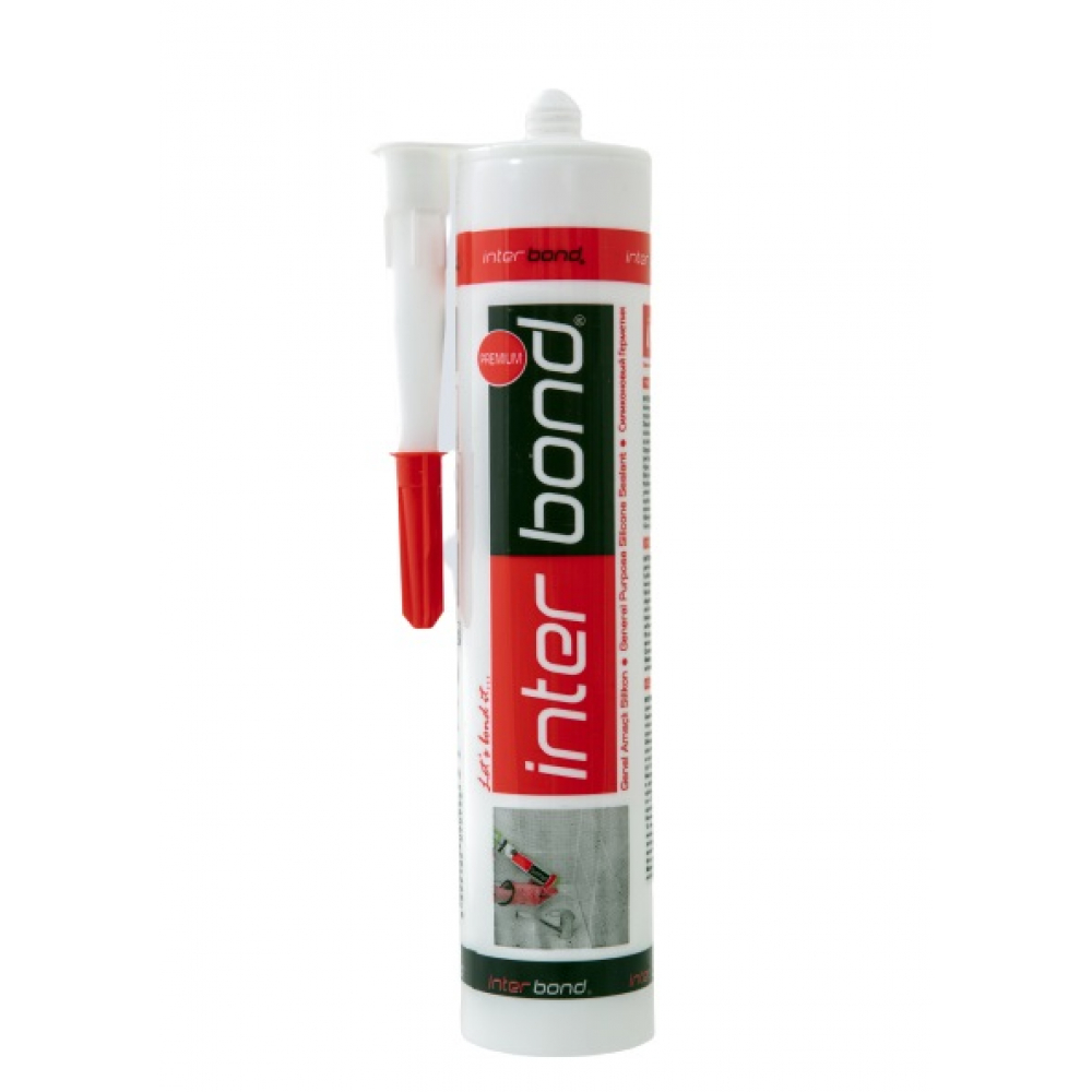 фото Силиконовый герметик interbond 280 g silicone sealant cler прозрачный силикон premium 00-00000218