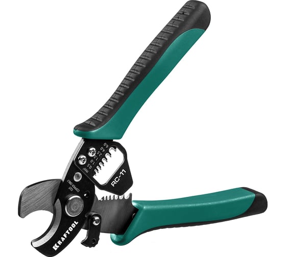 Изображение товара Кабелерез KRAFTOOL RC-11 d-11 мм, 0.5-6 мм2, съемник изоляции 22696-2