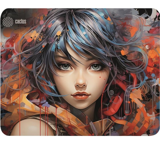 Изображение товара Коврик для мыши CACTUS Girl 400x300x3 мм CS-MP-PRO11XL 2006231