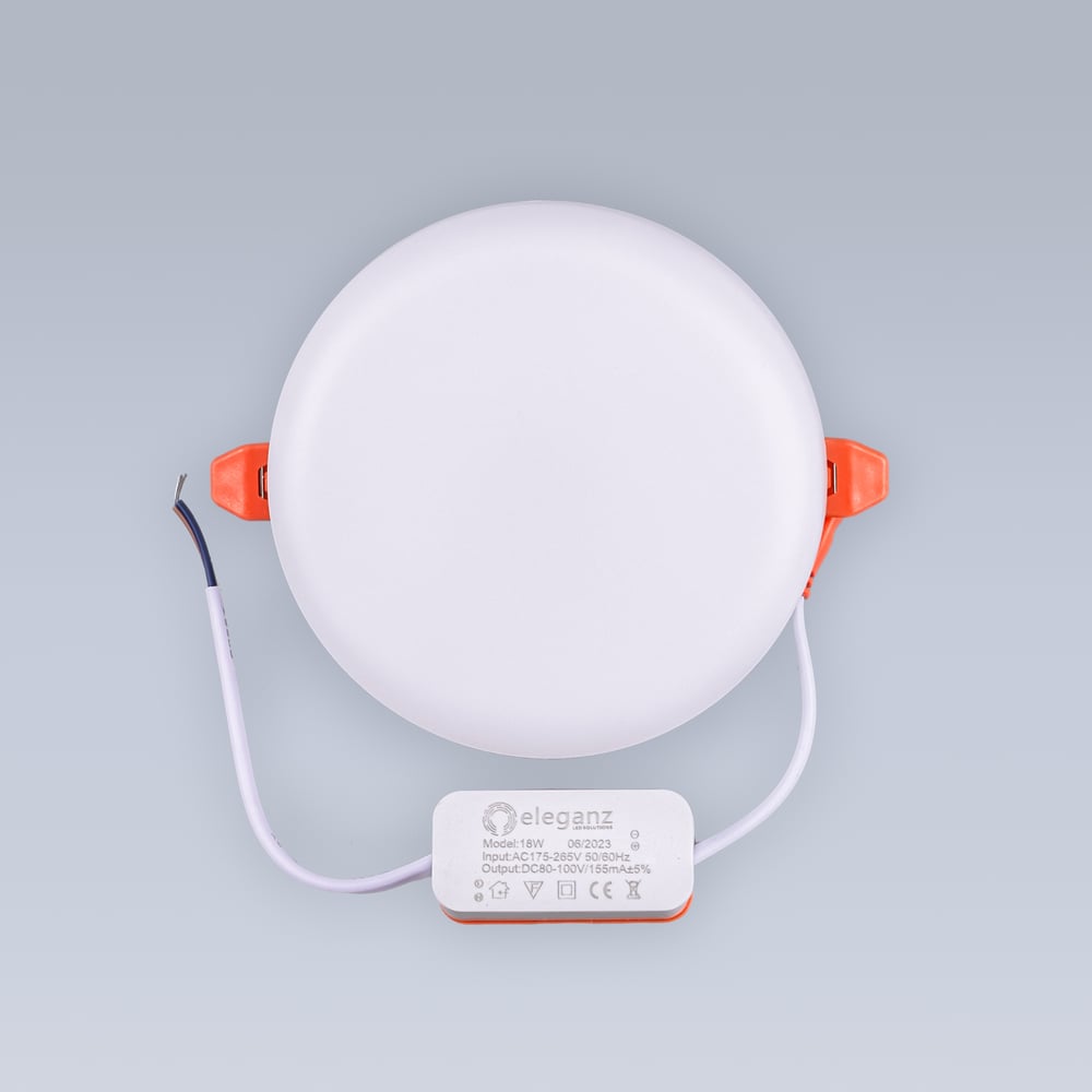 Изображение товара Светодиодный безрамочный круглый светильник Eleganz 18Вт 6000К холодный белый