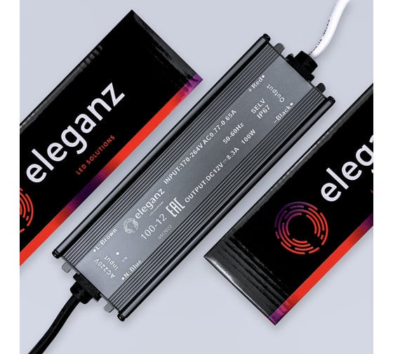 Изображение товара Блок питания Eleganz 12V 100W герметичный IP67 1100