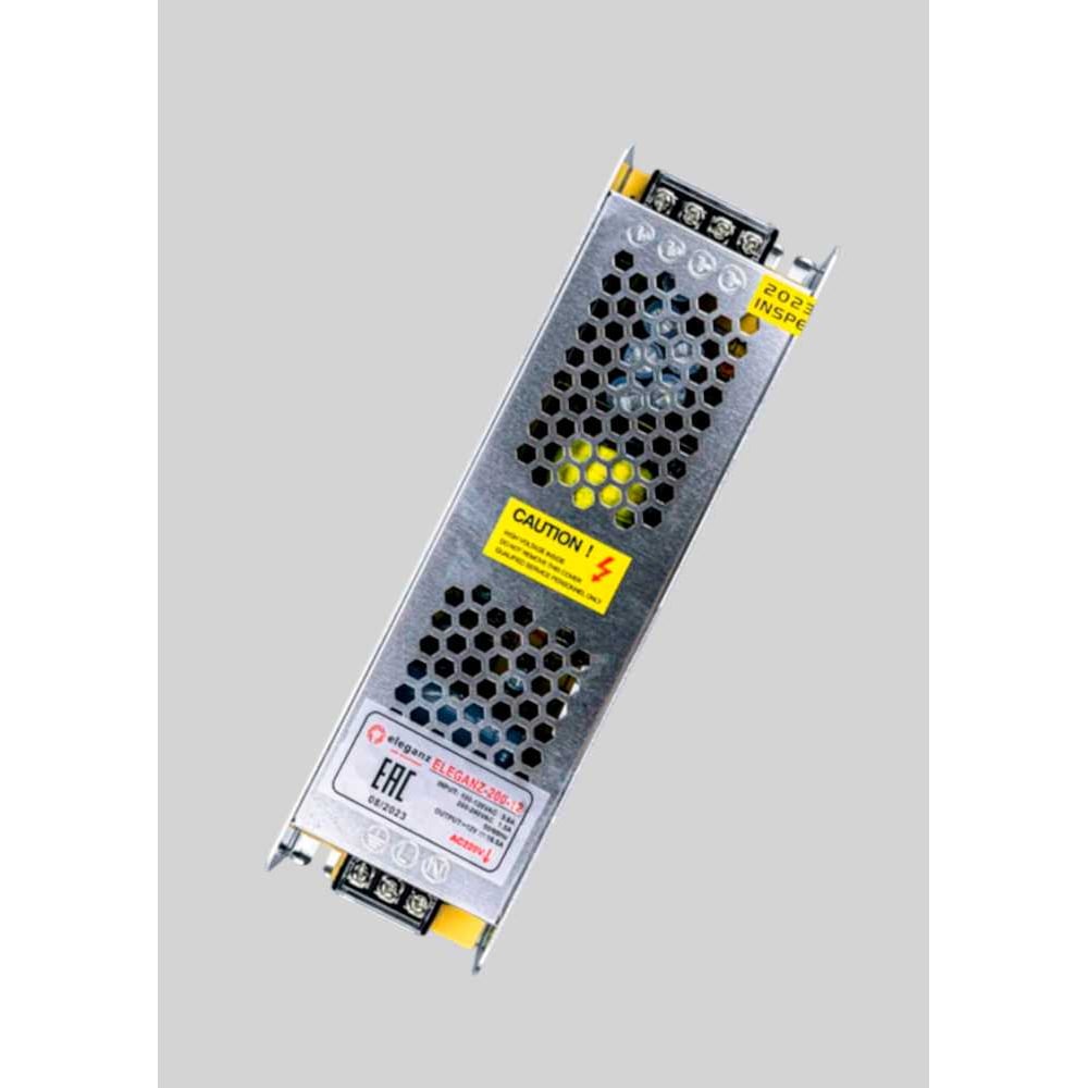 Изображение товара Блок питания Eleganz 200W 12V для светодиодных лент IP20