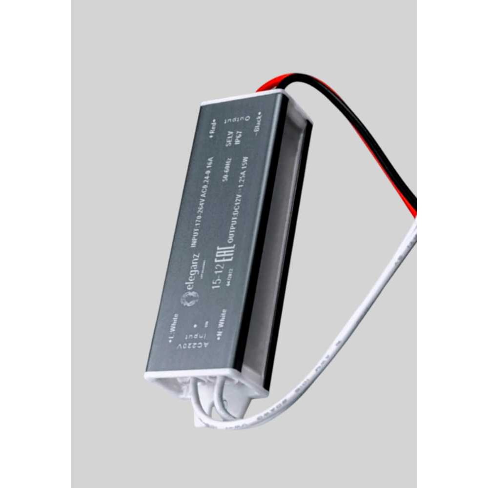 Изображение товара Блок питания Eleganz 12V 15W герметичный IP67 1105