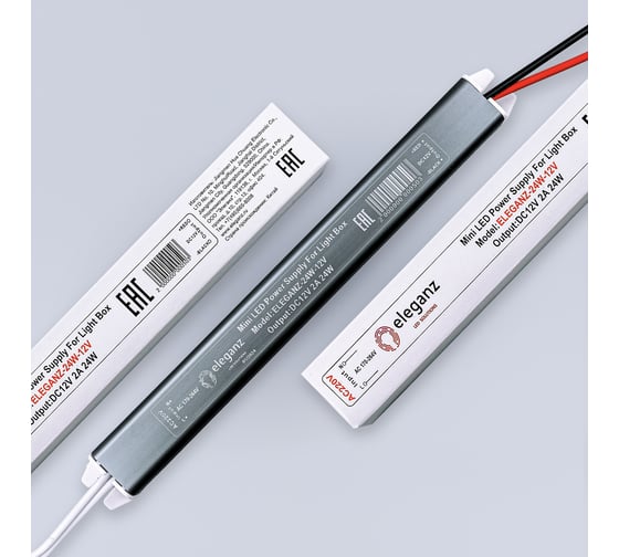 Изображение товара Блок питания Eleganz 12V 24W КАРАНДАШ негерметичный узкий IP20 1123