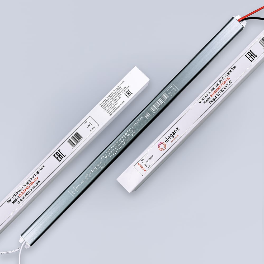 Изображение товара Блок питания Eleganz 12V 72W КАРАНДАШ для светодиодных лент IP20
