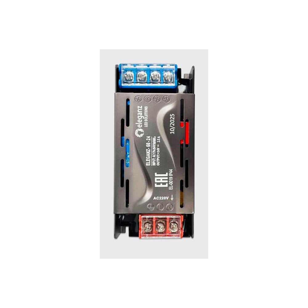 Изображение товара Блок питания ELEGANZ 24V 60W негерм., узкий IP20 EL-0019 Изображение товара Блок питания ELEGANZ 24V 60W негерм., узкий IP20 EL-0019