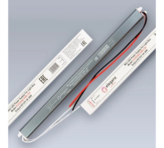 Изображение товара Блок питания Eleganz 12V 36W КАРАНДАШ негерметичный узкий IP20 1142