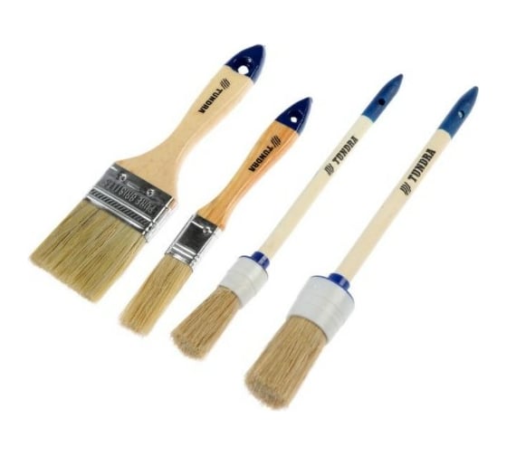 Изображение товара Набор кистей ТУНДРА, 4 шт. 1818260