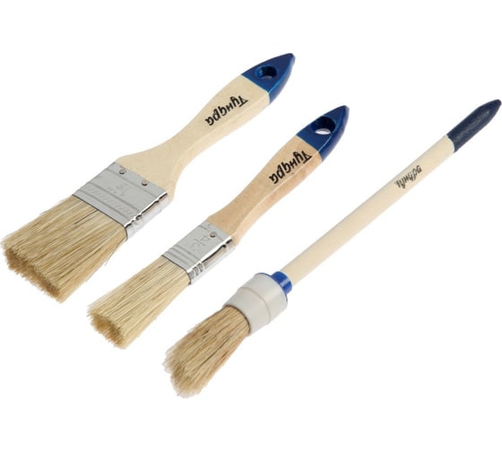 Изображение товара Набор кистей ТУНДРА, 3 шт. 1818259