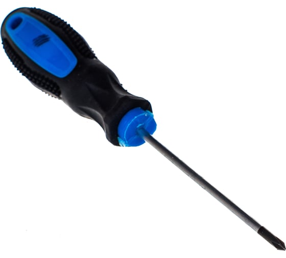 Изображение товара Крестовая отвертка  ТУНДРА PH0 х 75 мм, сатин, шлиц магнитный, 2К рукоятка 1858805