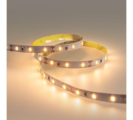 Изображение товара Светодиодная лента Eleganz LUX 2835 60 LED 4.8W/M 12V теплая 3000К IP20 EL-LS-48WW