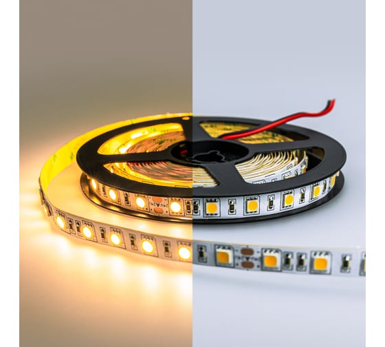 Изображение товара Светодиодная лента Eleganz LUX 24V 5050 60 LED 14,4W/M Теплая 3000К EL-24V-14WW