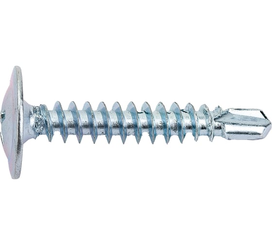 Изображение товара Саморез с пресс-шайбой по металлу Саморезик 4,2х25 оцинкованный сверло 600 шт DGVs-4,2/25-600