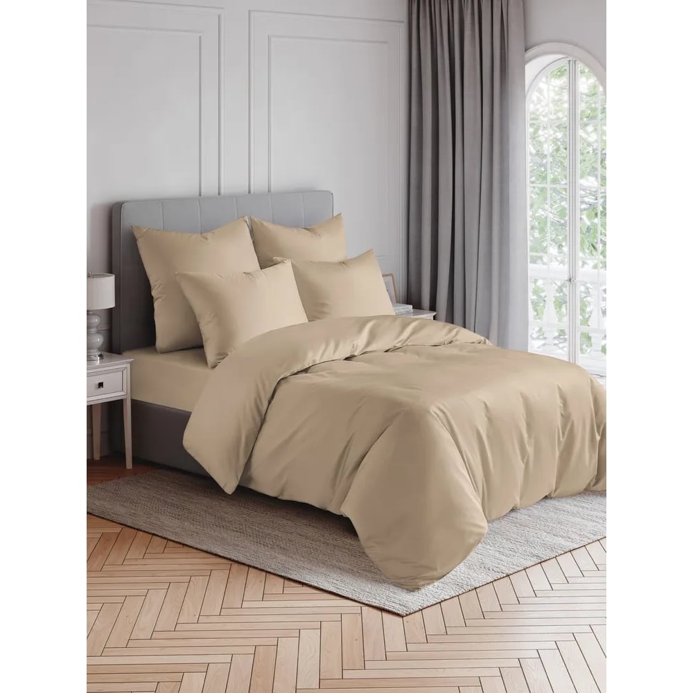 Изображение товара Простыня EDELSON TENCEL 90x200 см с резинкой пудрового цвета