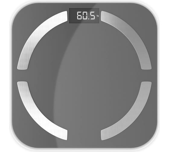 Изображение товара Весы напольные электронные Centek 150 кг, 0.1 кг, LCD, 45x28, размер 28x28 см, 10 программ CT-2425 Gray