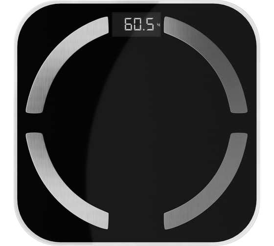 Изображение товара Весы напольные электронные Centek 150 кг, 0.1 кг, LCD, 45x28, размер 28x28 см, 10 программ CT-2425 Black