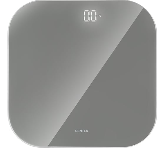 Изображение товара Напольные электронные весы Centek шаг 0.1 кг, фунт, LCD 65x28, размер 28x28 см CT-2440 LED GRAY