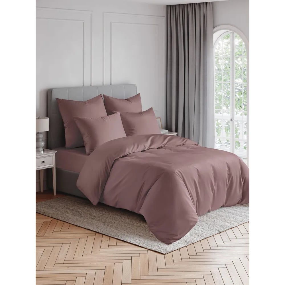 Изображение товара Простыня EDELSON TENCEL 180x200x30 см мокко с резинкой высокое качество