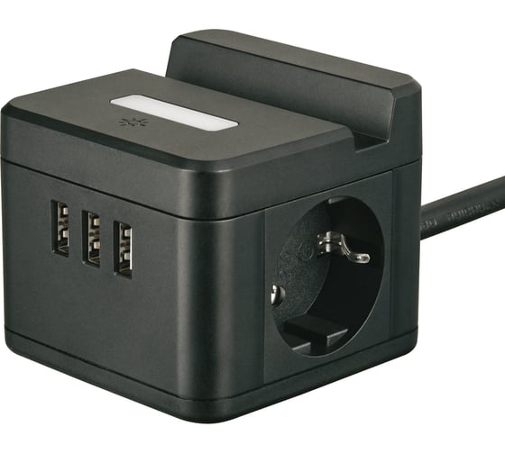 Изображение товара Удлинитель Uniel S-GCD2-1,5SBUH BLACK UL-00011252