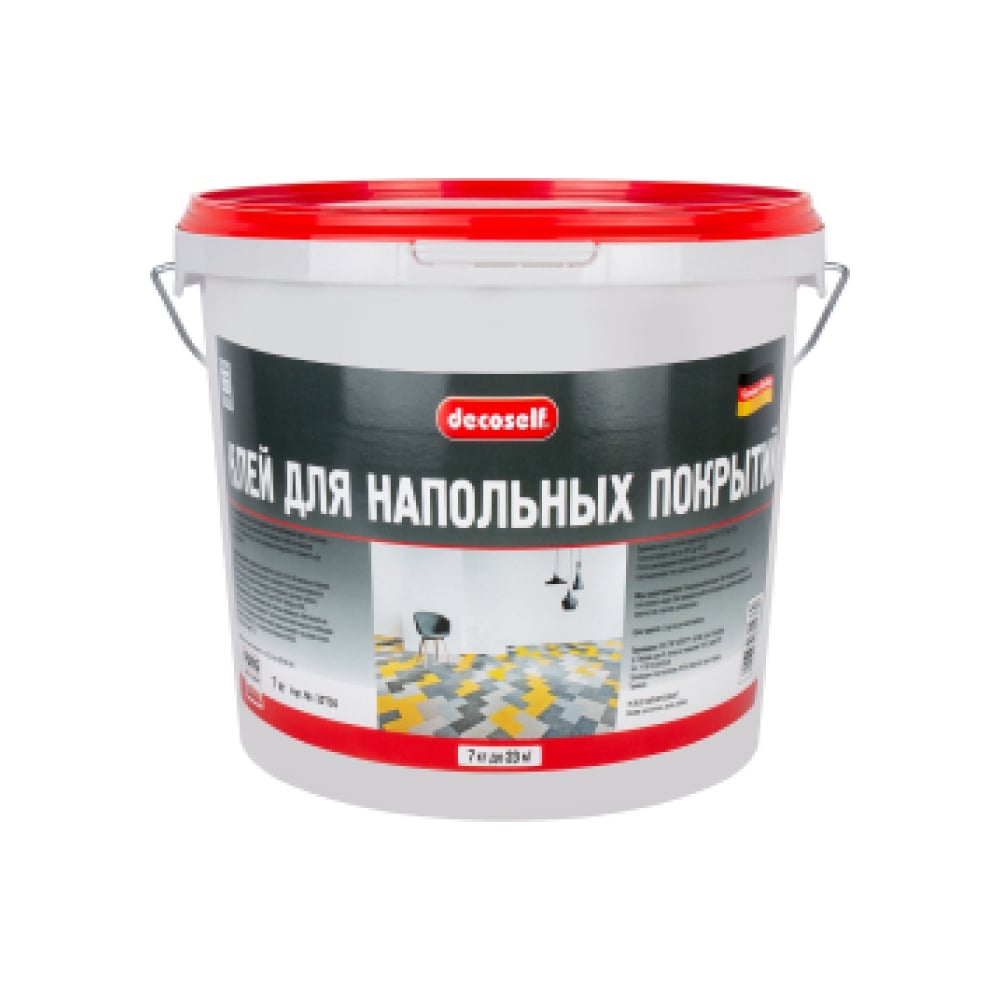 Клей для ковровых и напольных ПВХ покрытий Pufas Decoself мороз. (7кг) тов-140921