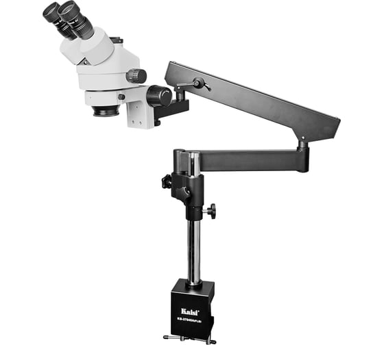Изображение товара Микроскоп Kaisi 37045A-FLB 7x45X тринокулярный на струбцине + подсветка М7748337