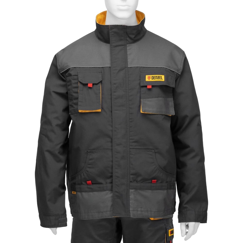 Изображение товара Профессиональная рабочая куртка Denzel из полиэстера и хлопка размер M